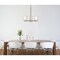 Westinghouse Chandelier 60W 3-Light Sylvestre, Brushed Nickel Frosted Seeded Glass 6227500 - alternate 2